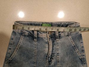 Light Wash Cargo Jeans