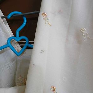 Cream Kurta Set with Pants &amp; Dupatta