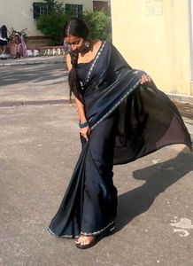 Elegant blue Saree