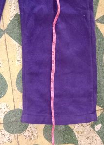 Purple Wide Leg Pants