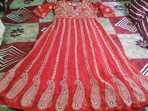 Chikankari long frock