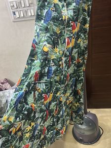 Tropical Parrot Print Summer Dress