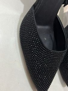 Sparkling Black Heels size 38