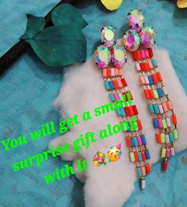 Western Multicolor Dangle Earing😍