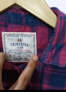 Women's Red &amp; Blue Plaid Button-Up Shirt