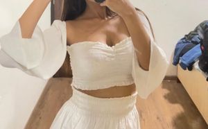 White Crop Top