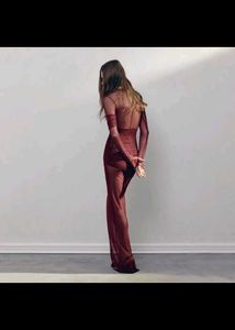 Sheer Brown Gown