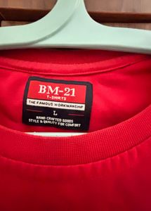 Men's Red &amp; Black Long Sleeve T-Shirt