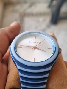 Stylish Blue Striped Dressberry Watch