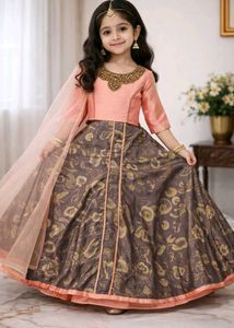 Elegant Girls Ethnic Lehenga Choli Set