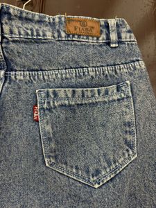 Wide Leg Denim Jeans