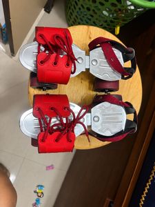 Red Roller Skates adjustable