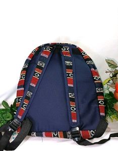 🎒Ethnic Print Backpack in Red