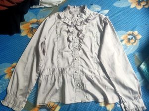 Elegant Ruffled Long Sleeve Top