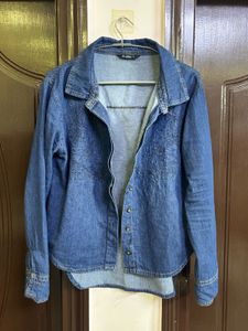 Embroidered Denim Shirt
