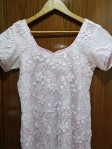 3D Luxury Lace  Baby Pink  Three Piece Of Sui