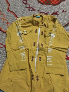 Yellow Printed top girls