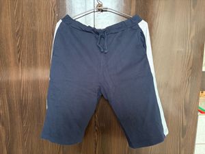 Stylish Blue Striped Shorts And T-Shirt