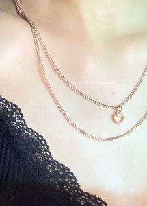 Gold Layered Heart Necklace