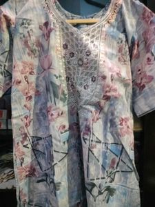 2xl Elegant Floral Print Kurta