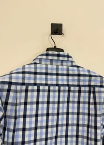 Men's Blue Gingham Check Shirt