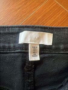 Black Denim Cut-Off Shorts