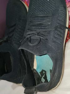 Black Knit Sneakers