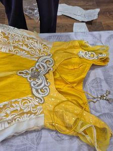Elegant Yellow Embellished Gown