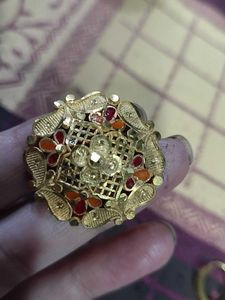 elegant 1 gram gold polish Ring or earrings