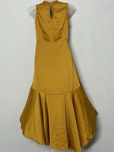 AND BRANDED Satin High Neck Dress
