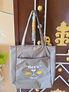 Cute Cat Face Tote Bag