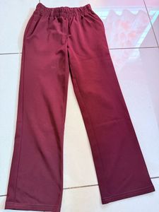 Comfortable Maroon Palazzo Pants