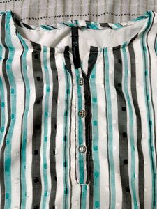 Chic Striped Tunic Top