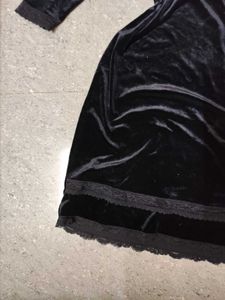 Elegant Lolita Black Velvet Dress