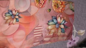 Peach Floral Kurta Set