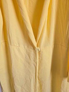Pale Yellow Lightweight Longline Jacket
