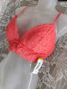 No boundaries Coral Lace Bralette