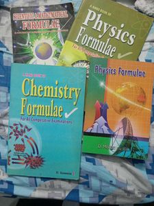 Formulae Books: Physics, Chemistry, Mathset of 4