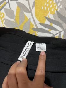 Chic Striped showing crop top and H&amp;M tube to
