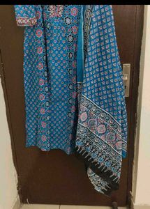 Blue Printed Kurta