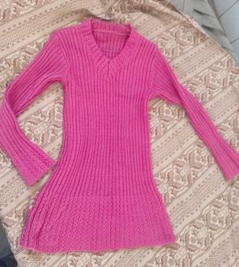 V-Neck Cable Knit Sweater