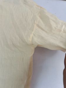 Zara Cream Button-Down Top