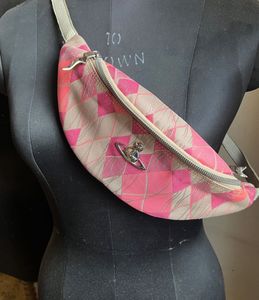 Vivienne Westwood Pink Argyle fanny pack