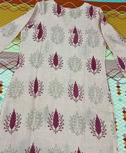 Pink Printed Kurta and Pant Set