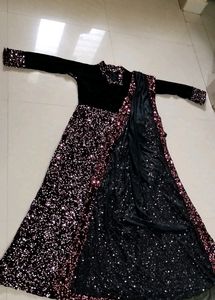 💝 BLACK WITH VIOLET COLOR KURTA 💃