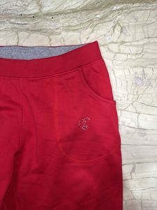 Vibrant Red Comfortable Joggers