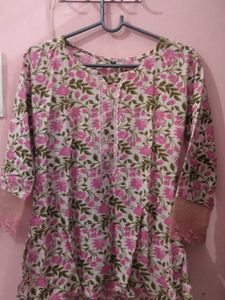 Floral Print Kurta