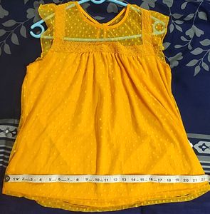 Turmeric Yellow XL Net Top