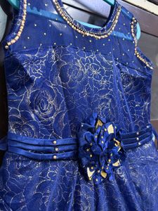 Elegant Blue Party Dress