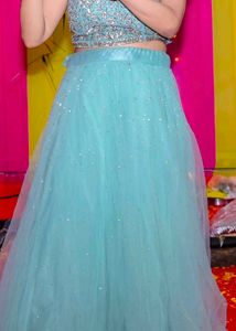 Vibrant indo western lehnga